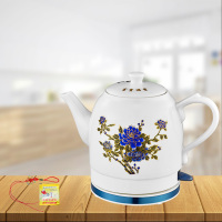 陶瓷电热水壶开水壶烧水壶家用自动断电功夫茶具泡茶M6|1.5L变色牡丹