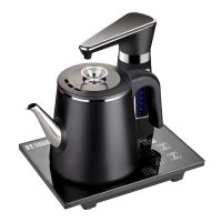 全自动上水烧水壶家用电热水壶保温壶自吸式电磁炉茶具套装Q7|全自动包胶款