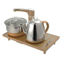 全自动上水电热水壶家用茶几茶具自吸式泡茶烧水壶电茶炉套装|全自动金(010Q)