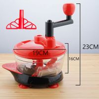 3l/2l多功能绞肉机家用手动饺子馅绞菜器搅肉搅菜碎肉手摇搅拌器N7|2L吸盘绞菜器+4片备用刀