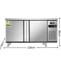 不锈钢冷藏工作台商用保鲜平冷柜冷藏冷冻冰柜厨房操作台展示柜N2|全冷藏 1.2*0.6*0.8