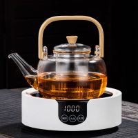 耐高温玻璃提梁煮茶壶烧水泡茶养生壶普洱白茶电陶炉煮茶器煮茶炉|提梁煮茶壶+悟空白电陶炉