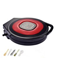电饼铛家用烤饼机双面加热悬浮煎饼机薄饼机小型悬浮烙饼铛锅K9|806红色(31)度开+9件包