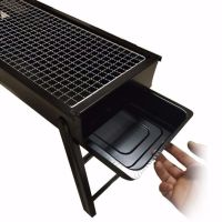 烧烤炉抽拉木炭烧烤炉家用 烧炭 烧烤炉户外烧烤炉子烧烤架全套N7|炉体一个不带炭板 60*22.5*33