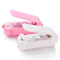 便携迷你封口机家用塑料袋封口器零食手压电热密封器Q1|（升级款白色1个+粉色1个）