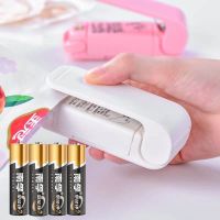 便携迷你封口机家用塑料袋封口器零食手压电热密封器Q1|(升级款白色2个+4节电池)