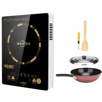 家用3500w电磁炉商用大功率智能炒锅多功能触屏火锅炉防水V8|3500W套餐三