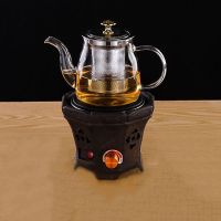 电茶炉煮茶器玻璃电烧茶壶电热烧水壶陶瓷养生壶功夫泡茶壶|600毫升吉祥壶+八角陶然炉