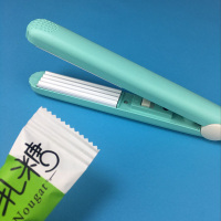 手压式小型家用迷你便携牛轧糖封口机零食酥包装袋塑封机W2|波浪蓝色