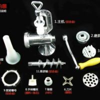多功能手动绞肉机5号10号12号家用灌肠机碎肉机绞辣椒磨粉V7|TB-12(可磨粉)
