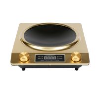 凹面电磁炉特价家用智能大功率防水凹型节能炉饭店用老人用S3|香槟金单机 3500W