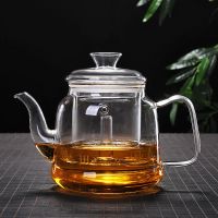耐高温玻璃蒸茶壶 养生壶 电陶炉专用黑茶蒸汽壶 玻璃茶具|煮茶壶 1200毫升大肚胡