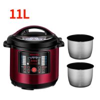 电压力锅商用多功能高压锅特价8l11l13l大容量特大号饭煲双胆R3|11升新款红色双胆+备用密封圈