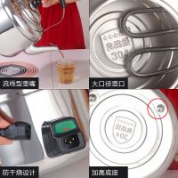 加厚电热水壶家用烧水器不锈钢大容量电水壶烧水鸣笛防干烧电茶壶|5升电水壶304(1.5米电源线)