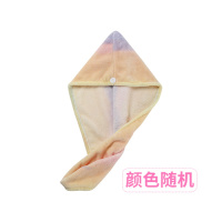 干发帽女超强吸水速干神器双层包头巾加厚干发巾可爱浴帽浴巾套装 [七彩款]颜色随机(拍3件自动打8折)