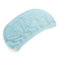 台湾超强吸水干发帽速干女浴巾浴帽套装包头巾厚干发毛巾帽不毛 浅蓝色方巾加干发帽