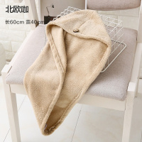 网红干发帽女超强吸水速干浴室毛巾可爱卡通加厚浴帽长发包头巾 北欧咖