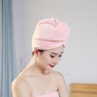 加厚干发帽女超强吸水速干可爱韩国包头巾洗头浴帽擦头发神器毛巾 【1条】款-粉色【非低价绒】【1年1个就够了】