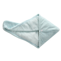 干发帽女超强吸水速干洗头发的毛巾包头擦浴巾帽加厚洗澡可爱浴帽 素色干发帽蓝色[1条装]