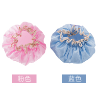 干发帽女超强吸水速干洗头发的毛巾包头擦浴巾帽加厚洗澡可爱浴帽 [双层防水浴帽]粉色1个+蓝色1个