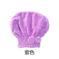 干发帽超强吸水女干发神器洗擦头发速干长发毛巾加厚包头巾的浴帽 浅紫