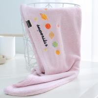 加厚干发帽女超强吸水速干包头洗头擦头发毛巾神器浴帽可爱干发巾 四季款星球藕荷色重100克送毛巾