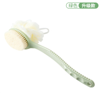 长柄不求人搓澡神器搓背洗澡刷沐浴搓后背泥刷子搓泥擦背戳澡浴刷 绿色[升级款]