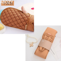 洗澡神器懒人全身长柄软毛沐浴刷洗澡刷搓背神器背部搓澡擦背刷子 高端加厚拉背条(卡其)+搓澡巾(卡其)