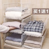 衣柜收纳架分层隔板悬挂式整理架衣服衣物篮柜子内置物架衣橱神器