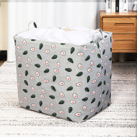 超特大号布艺家用衣服整理收纳箱棉被子搬家袋束口筐防潮衣柜神器 ♥小牛油果♥容量50l40*30*35 特大号