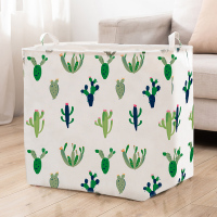 超大号衣服收纳筐布艺家用搬家袋棉被子整理箱衣物收纳盒收纳神器 仙人掌100L【1个装】 巨无霸衣物棉被收纳袋