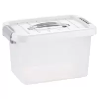 手提收纳箱百纳箱家用整理箱储物箱 透明 100L(长64.0*宽46.0*高38.0)