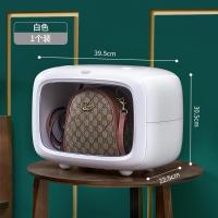 包包收纳神器防尘袋透明保护放女包的隔板收纳整理箱置物架储物盒 白色单个装