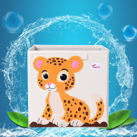 儿童玩具收纳箱布艺家用衣服整理箱宝宝卡通储物箱子收纳盒 老虎 水洗款无盖33cmx33cmx33cm