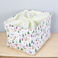 布艺收纳筐三层加厚衣橱整理中大号脏衣篮儿童 [升级款][加厚含防尘束口]圣诞树 [加大号]长45.5*宽36*高45cm