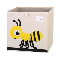 卡通玩具收纳盒儿童收纳箱布艺折叠收纳筐可折叠杂物书本玩具盒子 蚂蚁 水洗款33*33*33cm