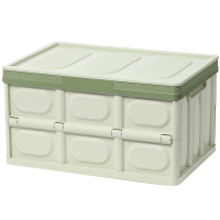 可折叠书籍收纳箱学生高中装书本用的收纳盒塑料整理 折叠款绿色 加厚折叠款特大号收纳箱(52.5*35.5*29.5CM)