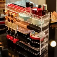 口红盒子网红架子家用唇釉口红收纳盒化妆品多格大容量展示置物架