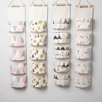 墙上挂袋后收纳袋袋子小布袋墙挂式储物袋可爱挂兜布艺多层壁挂
