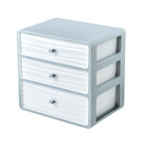 收纳箱家用带盖内衣收纳盒袜子收纳盒抽屉内衣裤整理盒女神器分格 三层北欧绿