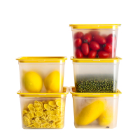 家用冰箱收纳盒水果盒五谷杂粮装盒子厨房收纳盒密封冷冻盒子 5个装