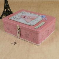 密码带锁收纳盒储物盒小型半岛铁盒盒子钥匙马口铁迷你铁皮的 华丽礼服(大号)