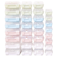 塑料靴子鞋盒收纳盒透明鞋盒子鞋柜收纳鞋 L码大号[男士鞋盒]尺寸介绍:37*21.5*13cm 37x29.5x13cm