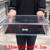 五层抽屉式亚克力大号手帐胶带收纳盒日本胶美甲工具饰化妆品盒 20-1(单抽屉)