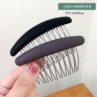 3#黑色+深棕插梳2两件套|韩国倒插发梳插梳无痕发夹后脑勺刘海夹防滑梳子发卡头发夹子头饰