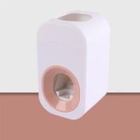 白色挤牙膏器 加两个小熊置物架(更划算)|可爱自动挤牙膏神器卡通儿童创意懒人牙膏挤压器免打孔粘贴置物架