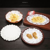 食品吸油纸烘焙纸蛋糕花边纸披萨垫纸厨房家用油炸点心圆形花底纸