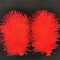 加大加厚红色一只羽毛|加厚加大超仙白色羽毛发夹时尚百搭网红日系可爱古风汉服头饰