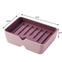 粉色|肥皂盒家用超大个性双层沥水皂盒卫生间北欧长方形大号洗衣香皂盒