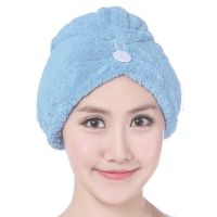 普通款干发帽蓝色[一个装]|干发帽女吸水包头毛巾帽子洗头发韩国速干发巾浴帽可爱网红款